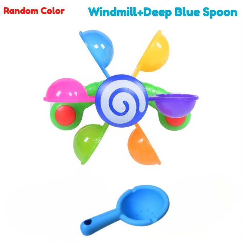 Bathtub Windmill Toy 2pcs Set for Water Play Fun