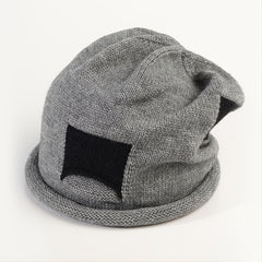 Cozy Patched Beanie Hat for Men and Women