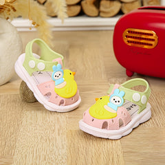 JIAGEYA Cartoon Sandals For Baby Girls Lightweight Anti Slip Sandals