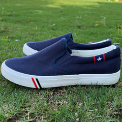 Women's Star Pattern Canvas Shoes Slip On Lightweight Sneakers