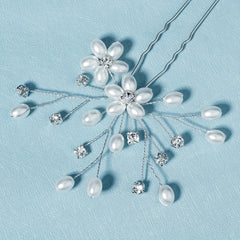 Floral Wedding Hair Pins Bridal Headpiece Bridesmaid Bobby Pins