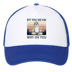 Outdoor Baseball Cap Men's Cartoon Print Hip Hop Dad Trucker Hat