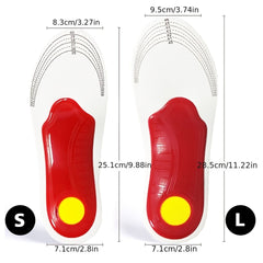 Orthotic High Arch Support Insoles Gel Pad Arch Support Flat Feet Men Foot Pain