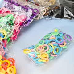 100pcs Baby Girls Hair Bands Ponytail Holders Scrunchies Accessories