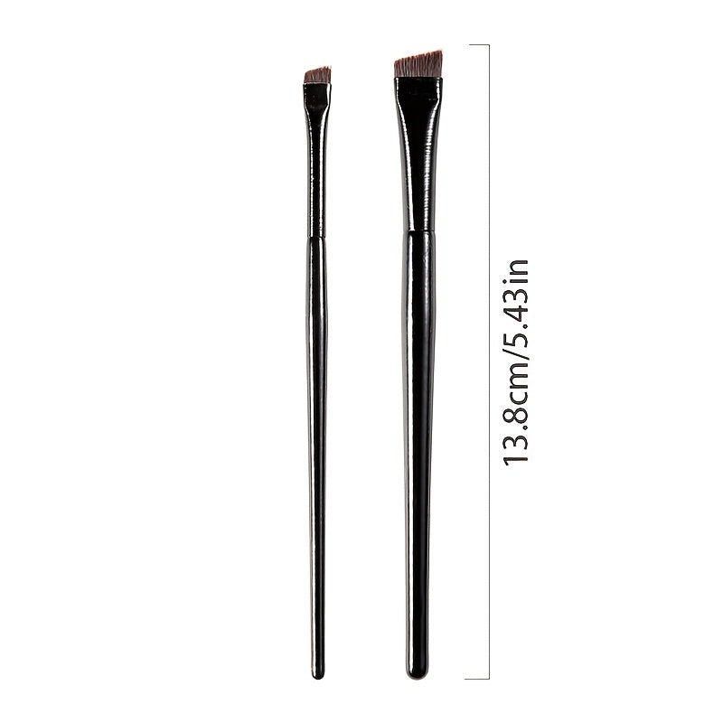 Angled Eyeliner & Eyebrow Brush - Ultra Thin Fiber Hair Makeup Tool