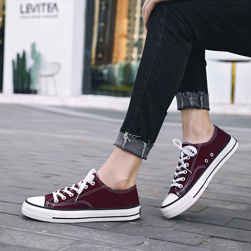 Women's Low Top Canvas Lace Up Sneakers