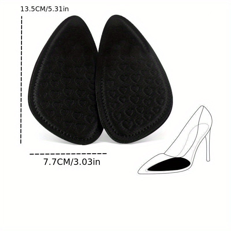 High Heeled Shoes Non Tiring Insole Half Size Pad Women's Non Slip Forefoot Pad
