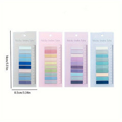Colorful Transparent Sticky Tabs for Books, 80-Pack