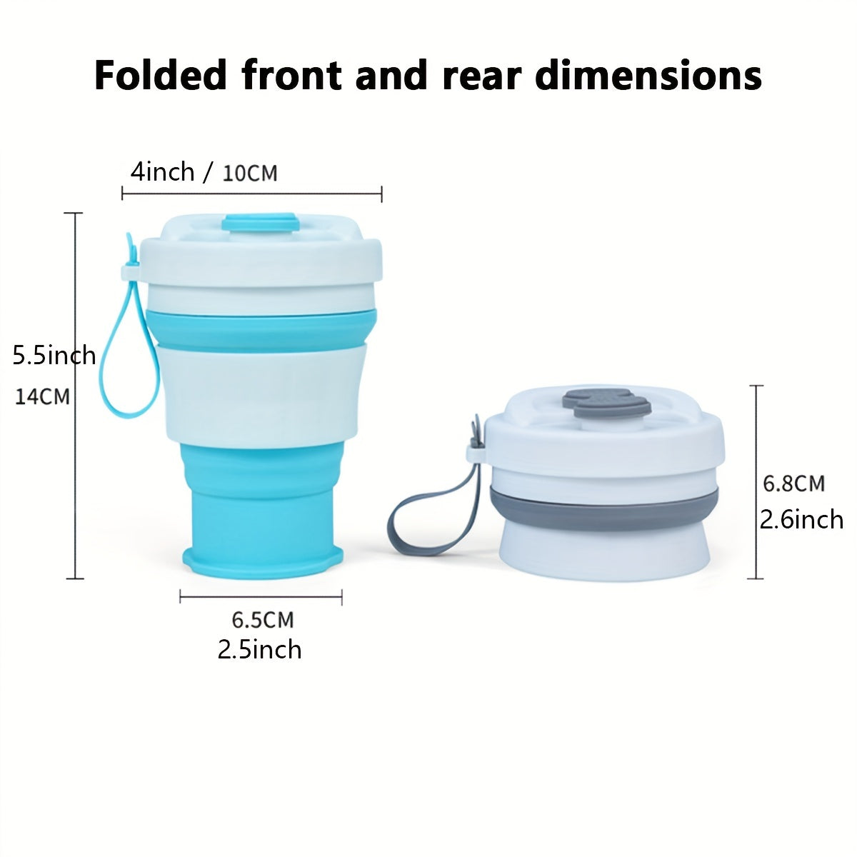 Silicone Collapsible Water Cup Coffee Cup Folding Mug For Outdoor Camping Hiking