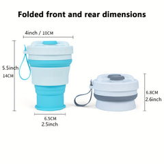 Silicone Collapsible Water Cup Coffee Cup Folding Mug For Outdoor Camping Hiking