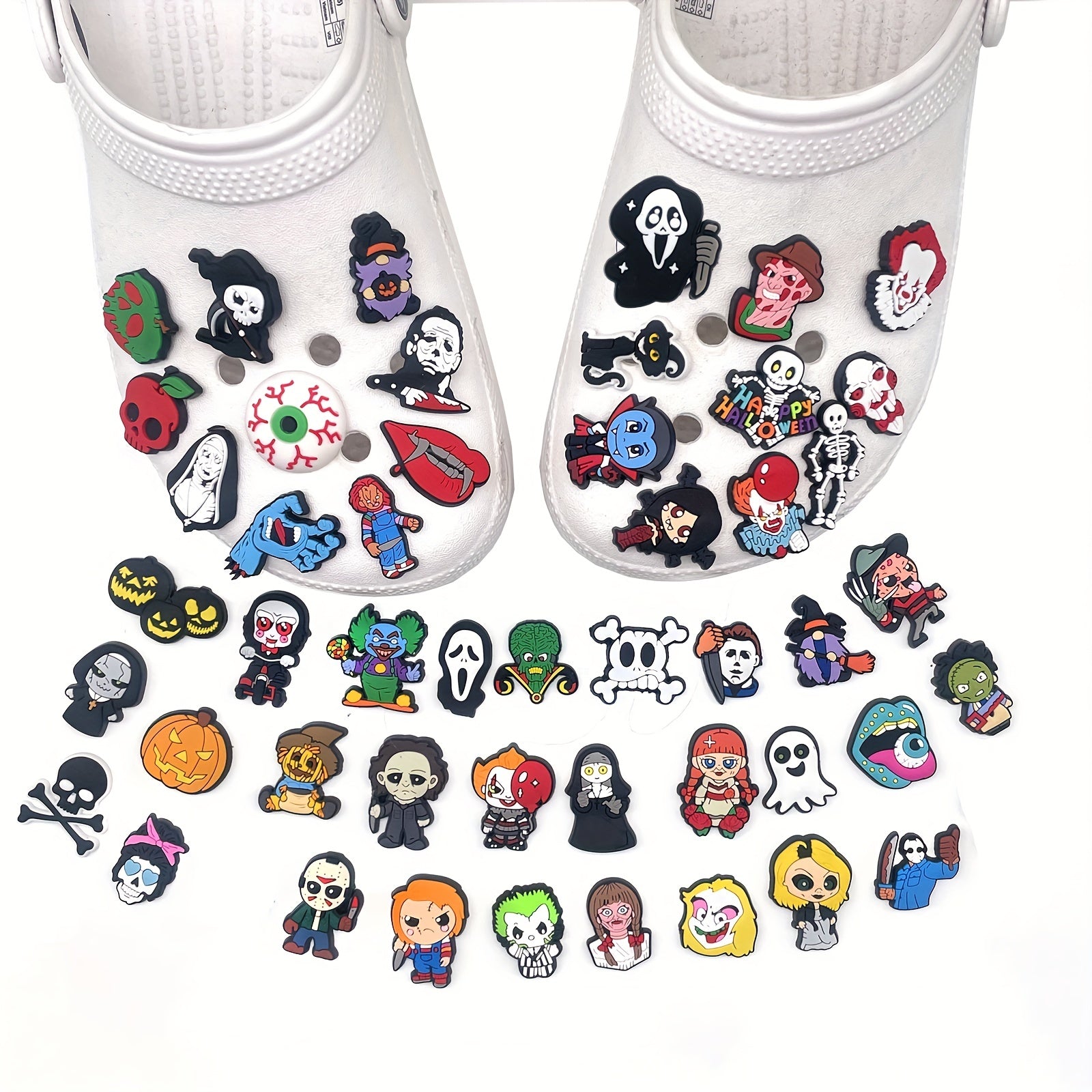 Cartoon Halloween Shoes Flower