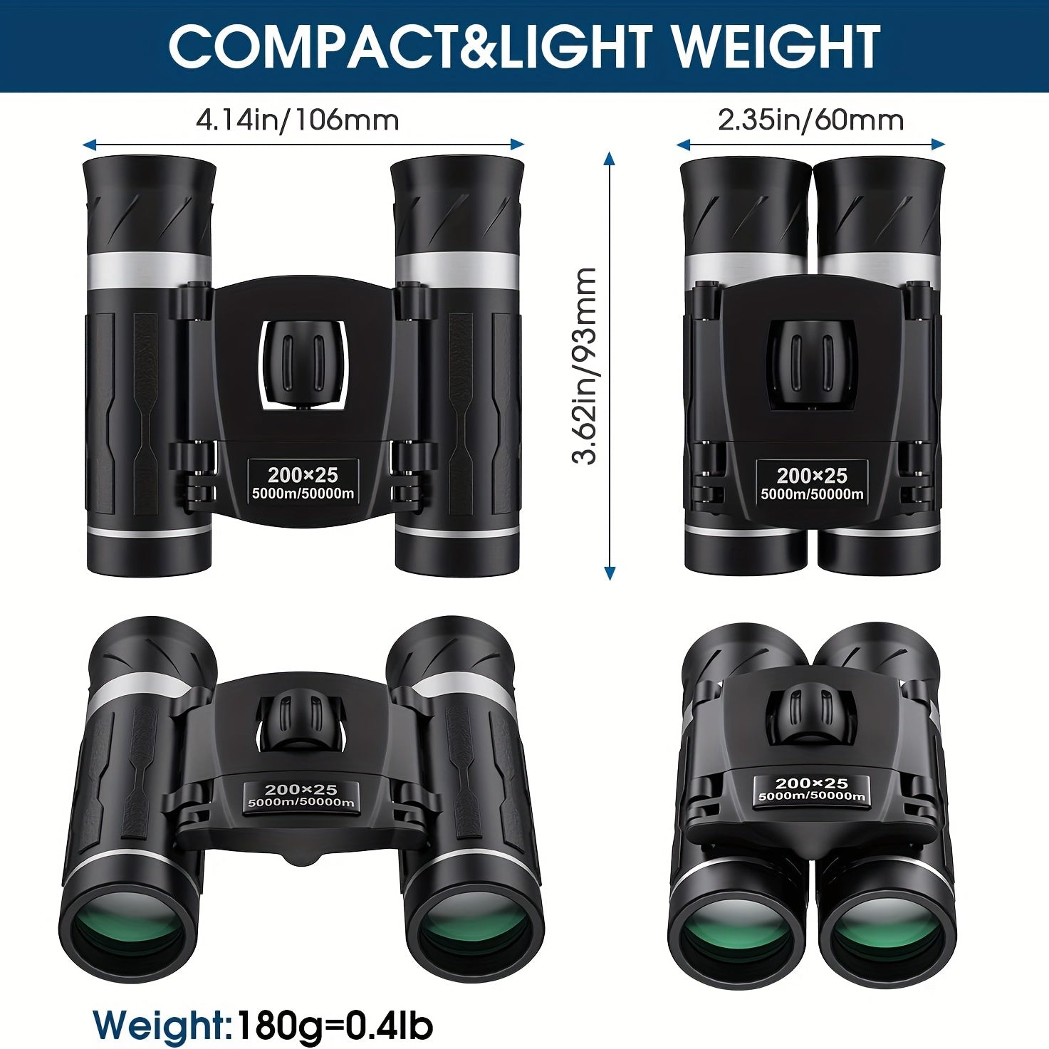 100x22 Compact Binoculars For Bird Watching Traveling