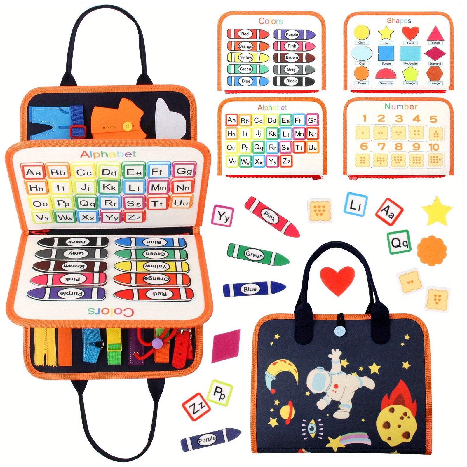 Susimond Busy Board For Toddlers Montessori Educational Sensory Activity Board