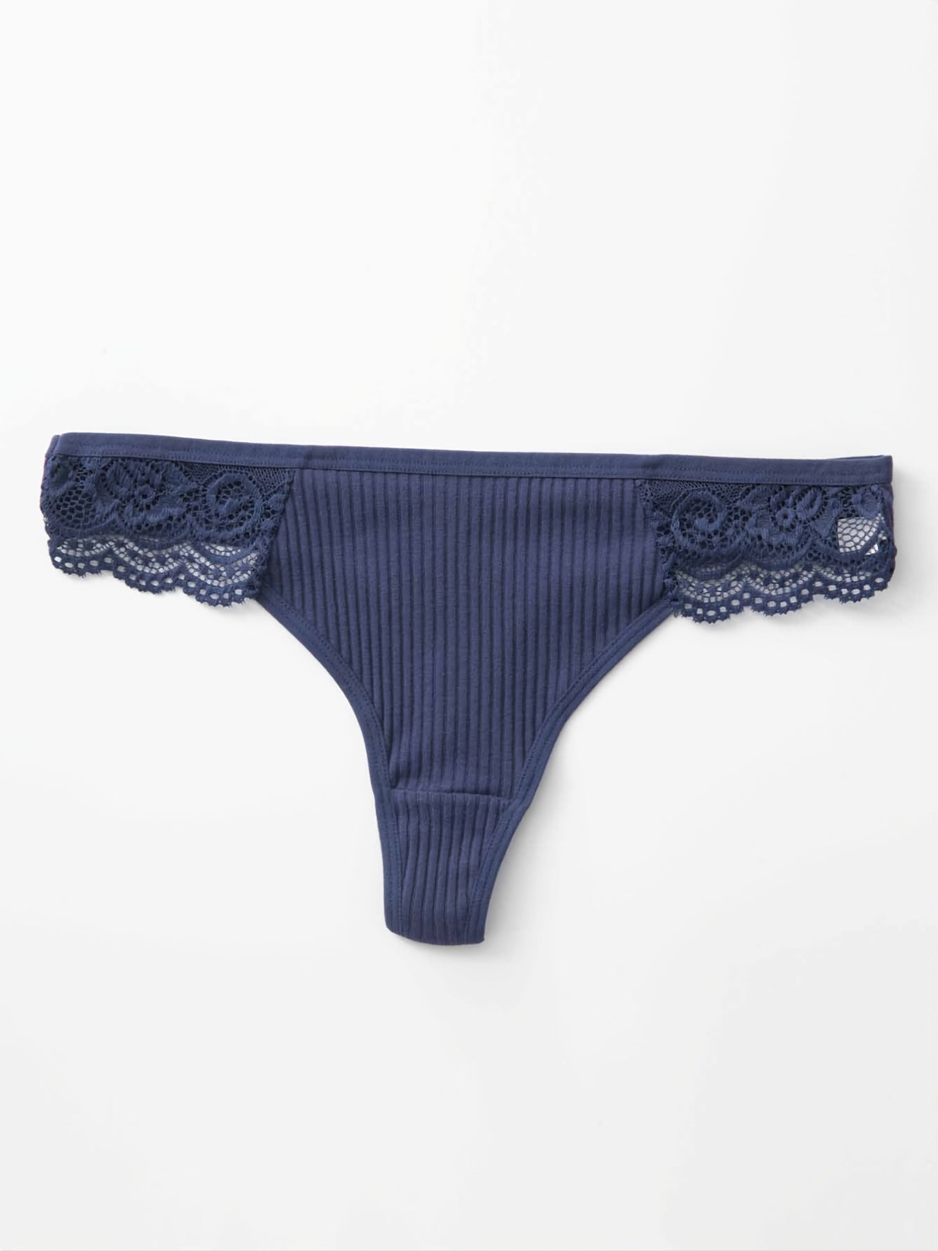 5pcs Lace Thongs Sexy Low Waist Panties Women's Lingerie