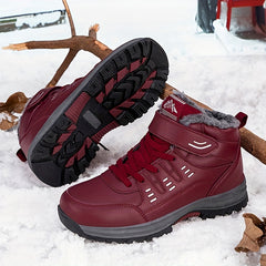 Women's Winter Snow Boots Fleece Lined Waterproof Hiking Outdoor Sports Sneakers