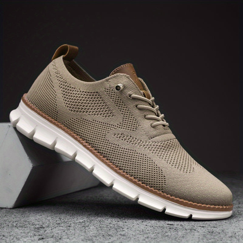 Men's Lightweight Breathable Sport Shoes Lace Up Comfy Mesh Sneakers