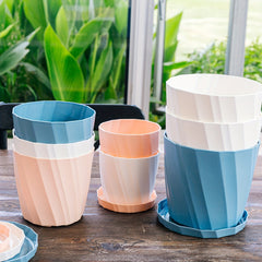 Plastic Flower Pot Succulent Special Tray Large Breathable Green Carrot