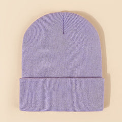 Letter Knit Beanie Cap Unisex Winter Hat Christmas Gift