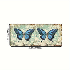 Butterfly Print Rug for Bathroom Kitchen Living Room