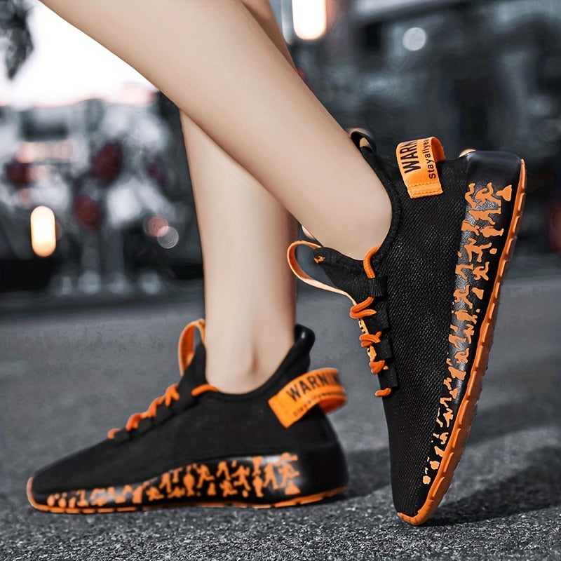 Women's Breathable Knit Sneakers Casual Lace Up Running Shoes