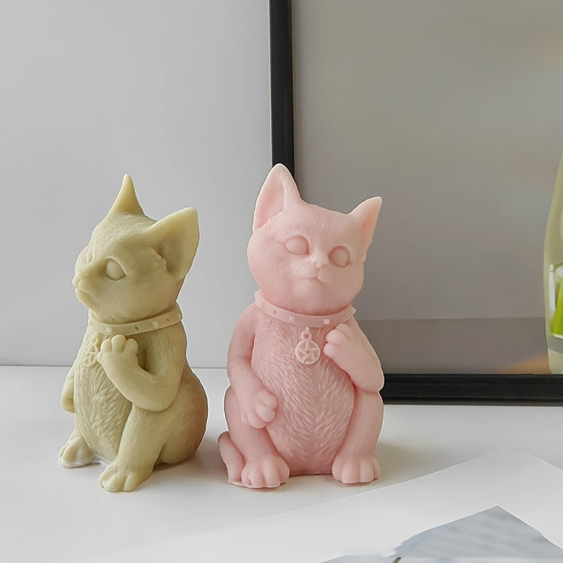 3D Kitten Candle for Home Decoration