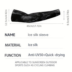 Elastic Sunscreen Cooling Sleeves for Cycling Fishing Driving