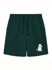 Men's Dog & Bone Doodle Print Workout Shorts