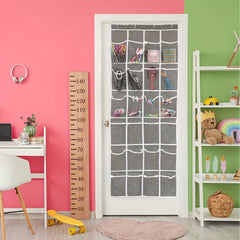 Over The Door Shoe Storage Rack with 24 Pockets Organizer