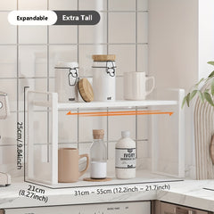 Expandable Cabinet Shelf Organizer Kitchen Counter Shelf Rack