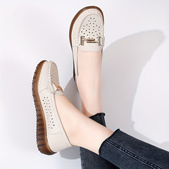 Women's Hollow Out Loafers Breathable Slip On Casual Shoes