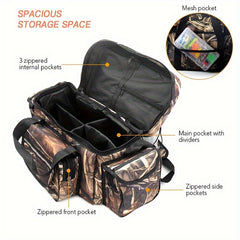 Waterproof Fishing Tackle Storage Bag - Double Layer Fishing Bag