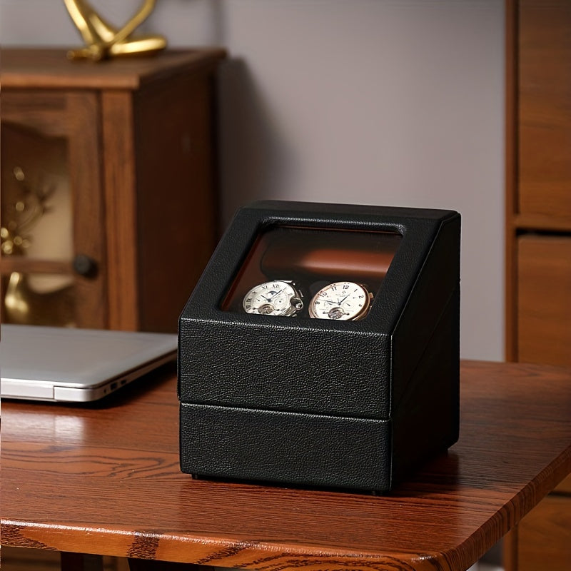 Dual Watch Winder Box for Men's and Women's Watches