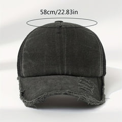Vintage Washed Distressed Hat Baseball Cap Adjustable Polo Trucker Unisex Style