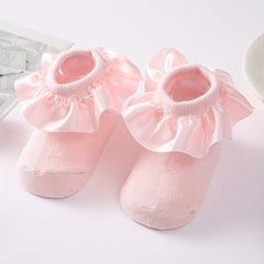 Lace Socks Baby Non slip Princess Socks Soft Cotton Baby Accessories
