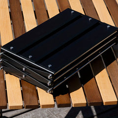 Foldable Aluminum Alloy Stainless Steel Shelf Outdoor Camping Table