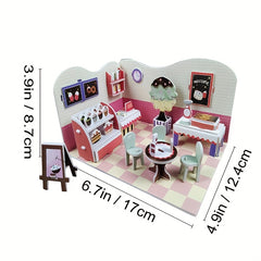 3D Puzzle Dessert House DIY Toy Holiday Gift