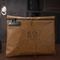 Large Capacity A4 Document Bag Waterproof Business Briefcase
