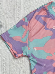 Boys Camouflage Outfit Round Neck T shirt & Shorts Kids Summer Clothes Sets