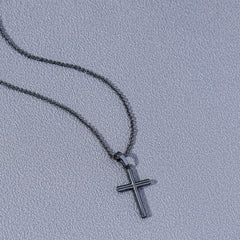 European/American Style Men's Cross Pendant Necklace - Initial Gift Decoration