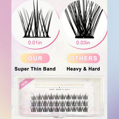 C Curl 30 Cluster False Eyelashes 11 13mm Segmented Lashes