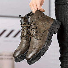 Men's Lace up Ankle Boots Casual Walking Shoes