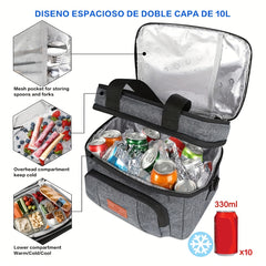 Adjustable Strap Bento Bag with Ice Pack - Outdoor Lunch Box