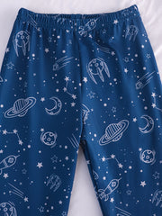 Boys Astronaut 2 pcs Pajamas Set Long Sleeve Top & Pants
