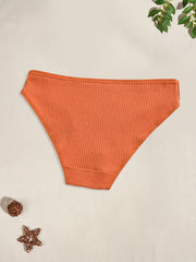 8pcs Ribbed Briefs Stretchy Intimates Panties Women's Lingerie