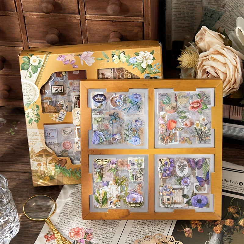 Flowers Plant Stickers - 100 Sheets High Level Appearance DIY Stickers
