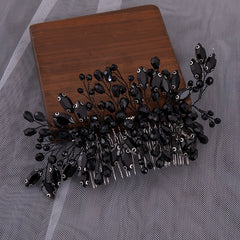 Bridal Wedding Rhinestone Side Hair Comb Elegant Headpiece for Women