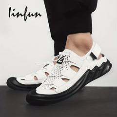 Men's Durable Closed Toe Hiking Sandals