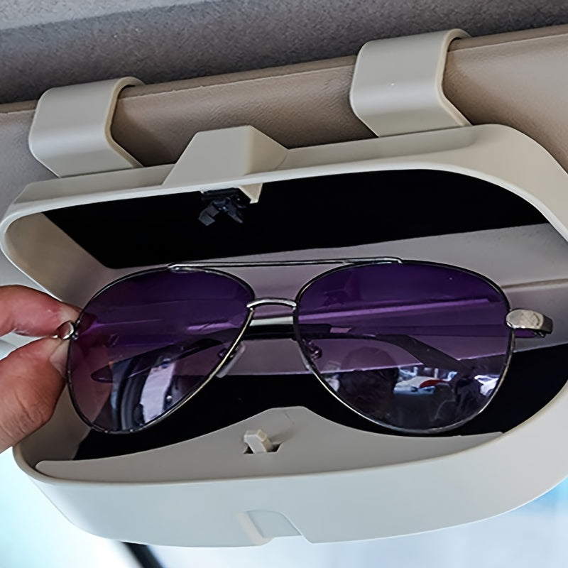 Car Glasses Case Sun Visor Storage Sunglasses Holder Car Interior Accessories