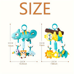 USATDD Soft Animal Hanging Rattle Toy for Babies