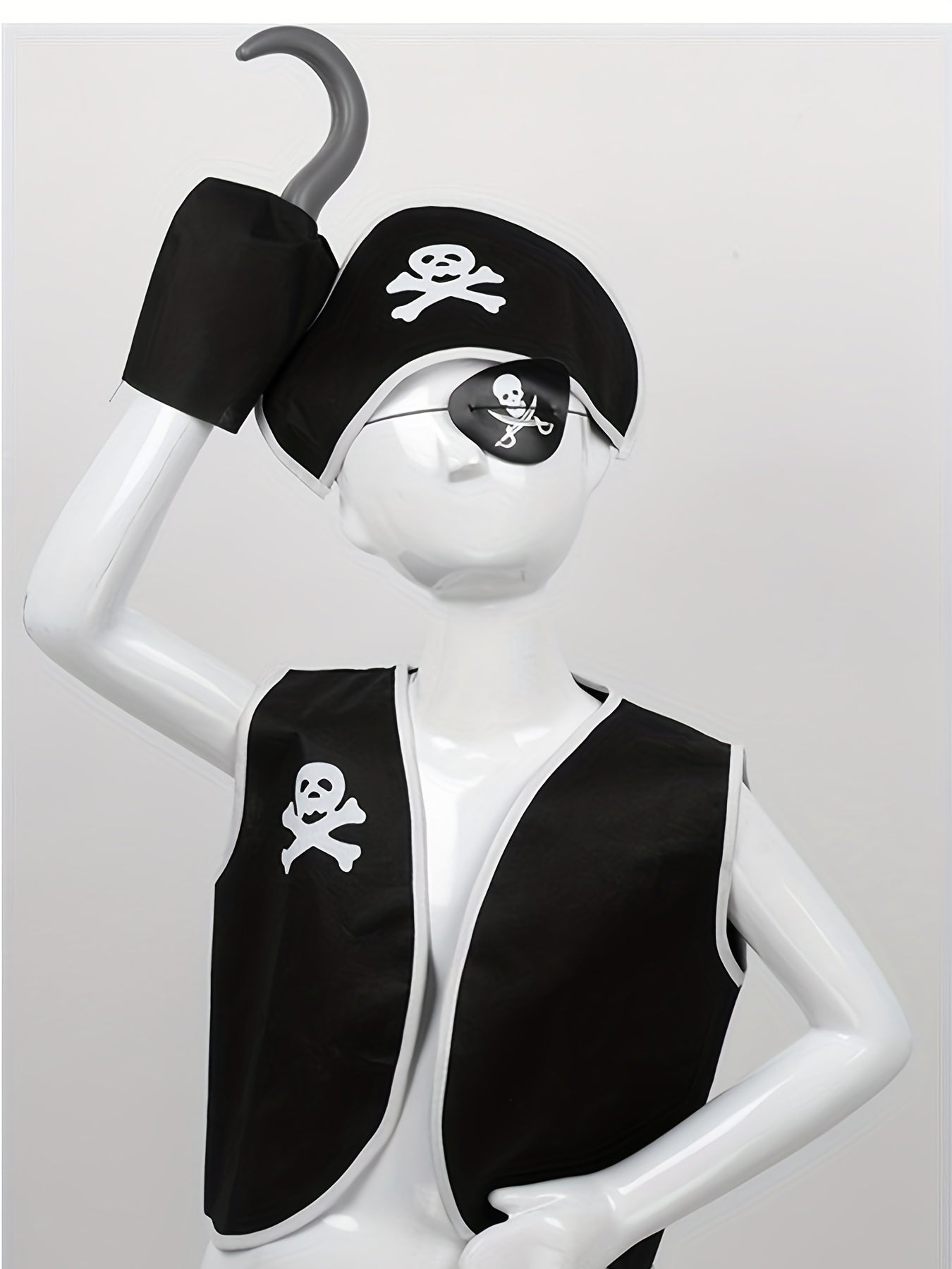 Boy's Pirate Costume Set for Halloween Party Performance